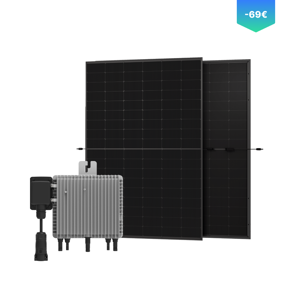 Indevolt Balkonkraftwerk mit Mikrowechselrichter - Deye M80G4 + 900W Solarmodule