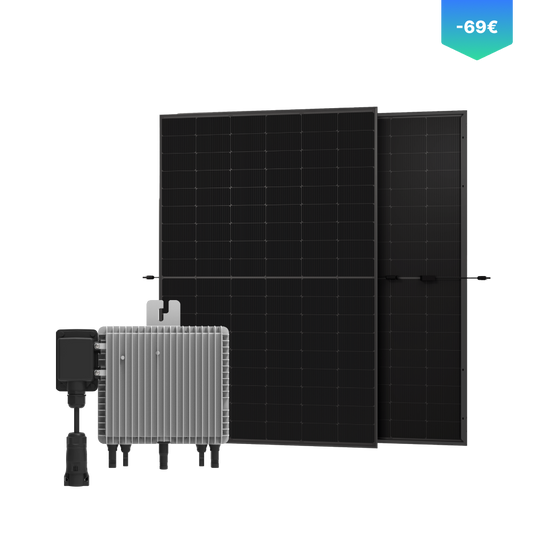 Indevolt Balkonkraftwerk mit Mikrowechselrichter - Deye M80G4 + 900W Solarmodule