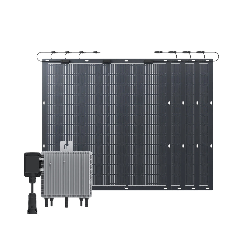 Indevolt Balkonkraftwerk mit Mikrowechselrichter - Deye M80G4 + 900W Solarmodule